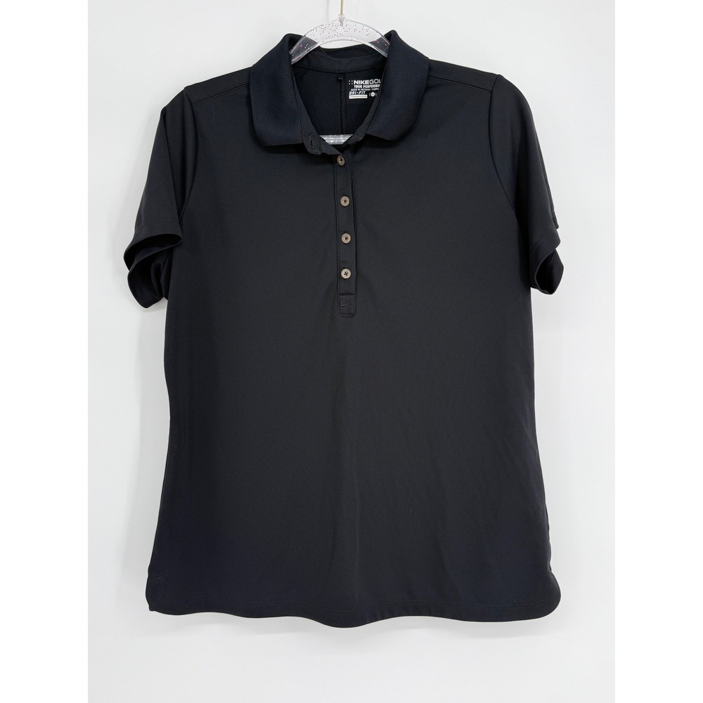 Nike Golf Tour Performance Dri-FIT Polo Shirt Black Mens Sz XL